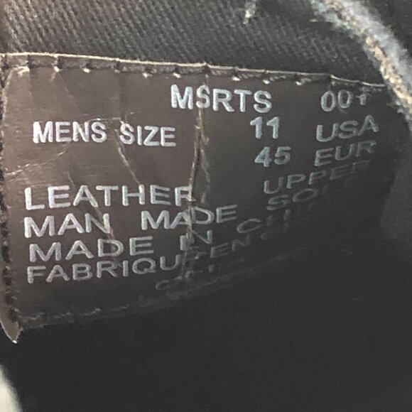 LUGZ Men's Size 11 Strider 2 Black Leather Suede Lace-Up Chukka Ankle Boots - Picture 15 of 15